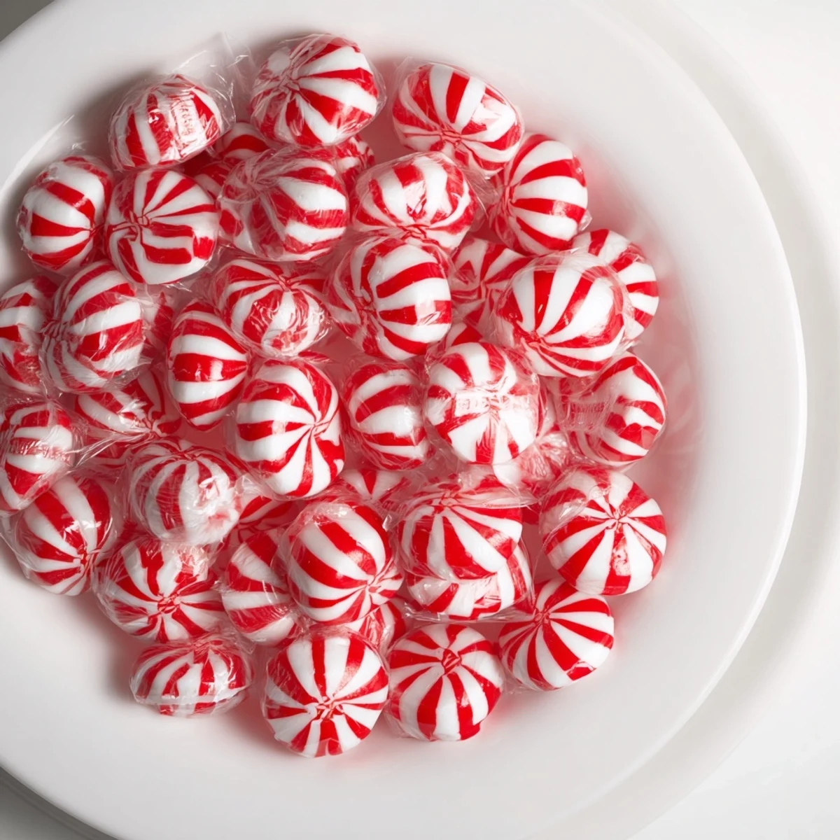 Melting peppermint candies transformed into a stunning No-Bake Peppermint Candy Bowl, no oven needed.