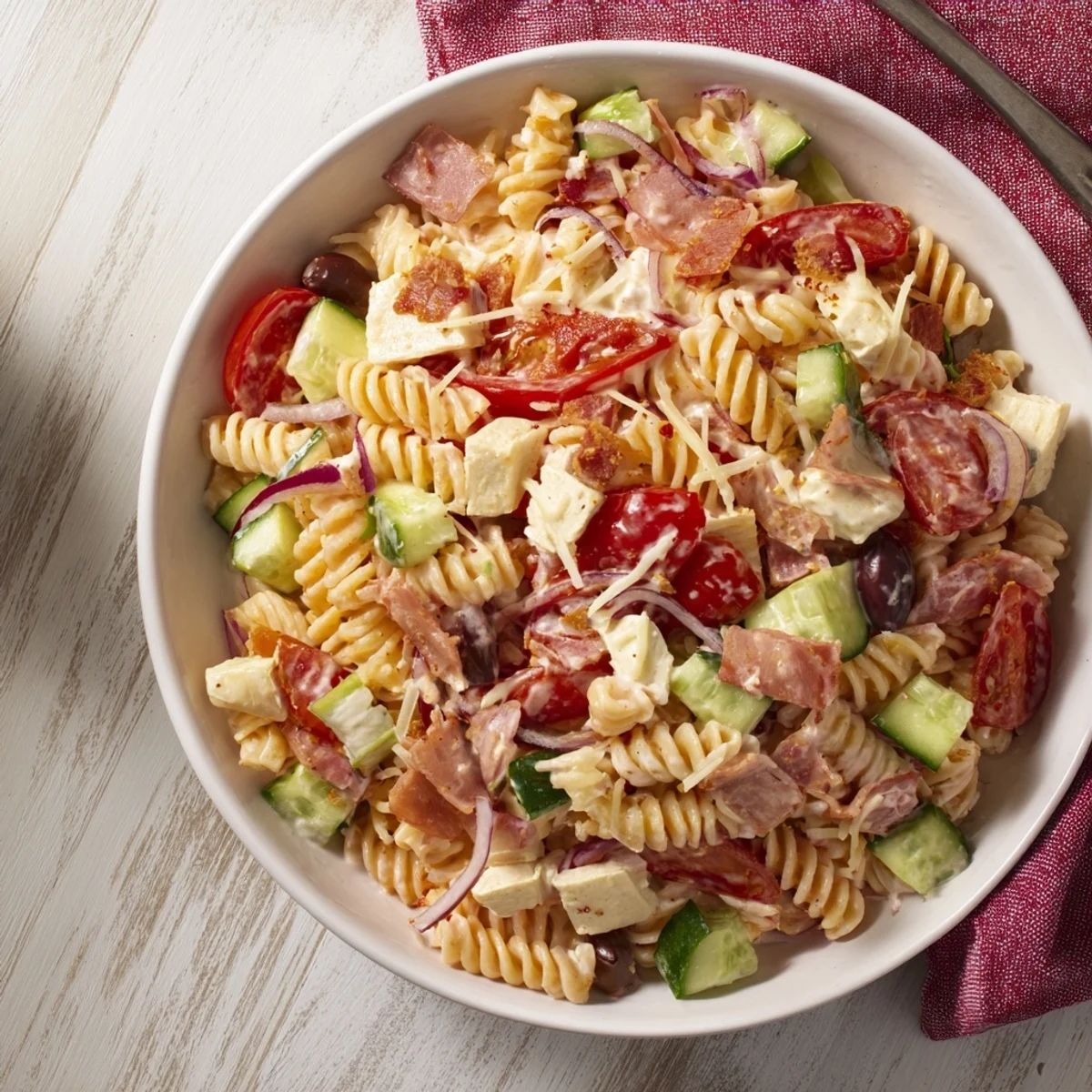 Greek Yogurt Christmas Pasta