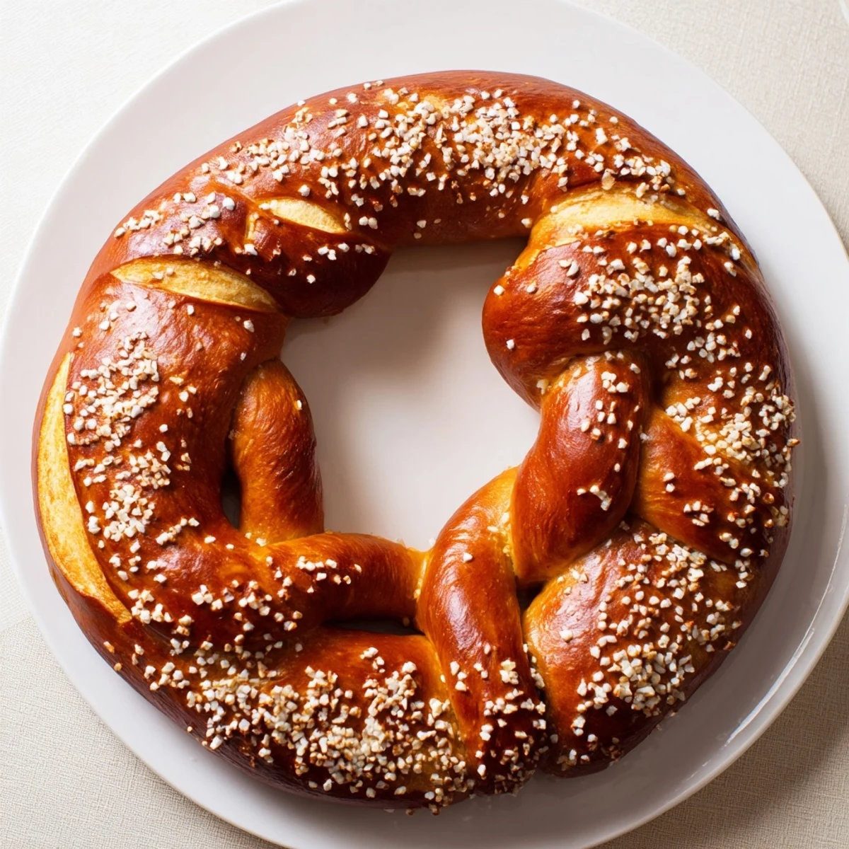 Enjoy these warm, perfectly salted Bretzels Anneau de Fête, ideal for a celebratory snack or dinner appetizer.