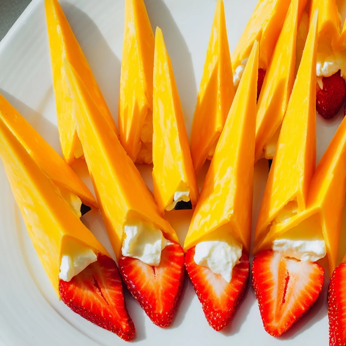 See the playful Retro Rocket, a whimsical cheese and strawberry platter, ideal for kids' parties.