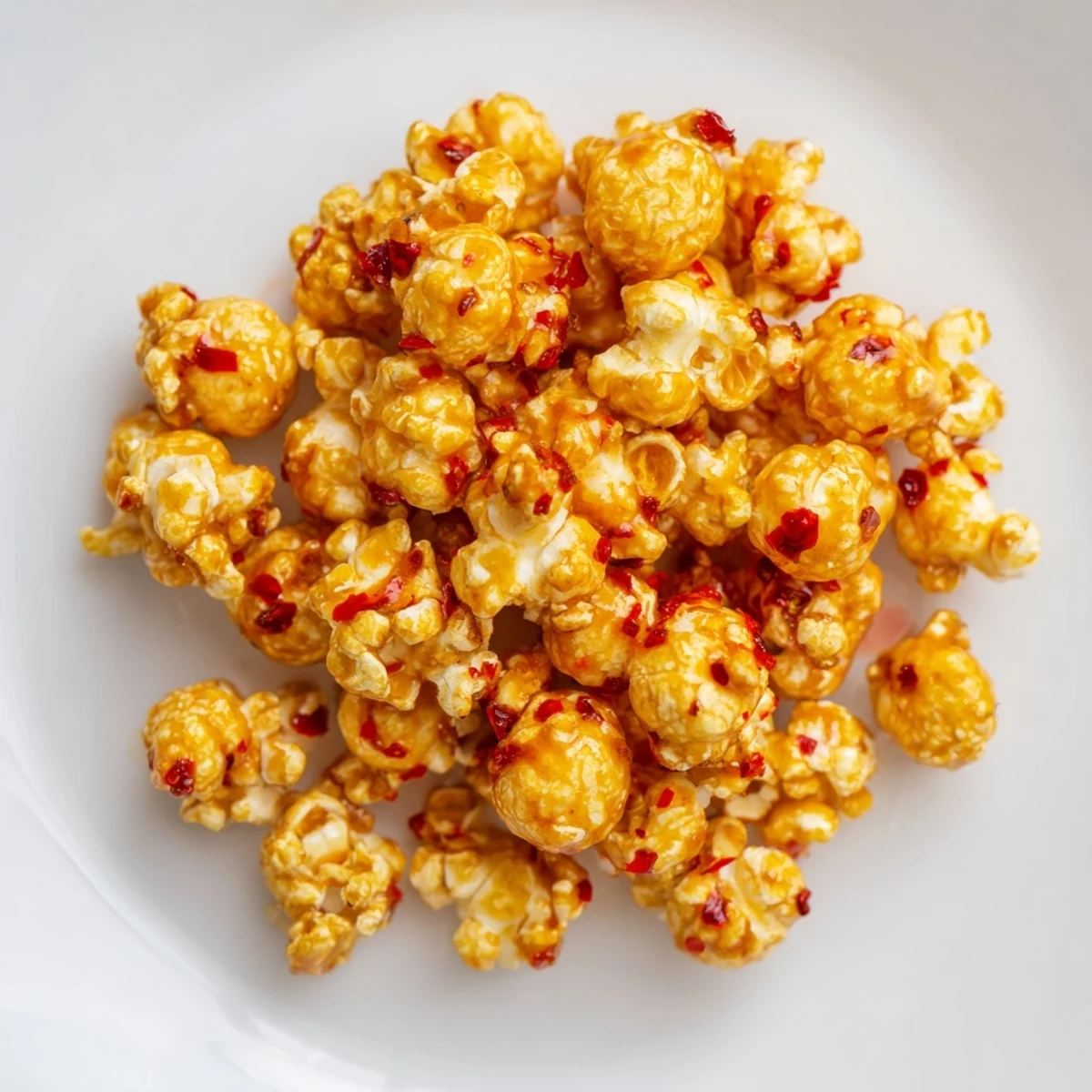 Golden, glistening hot honey butter popcorn, a perfect sweet and spicy snack for movie night.
