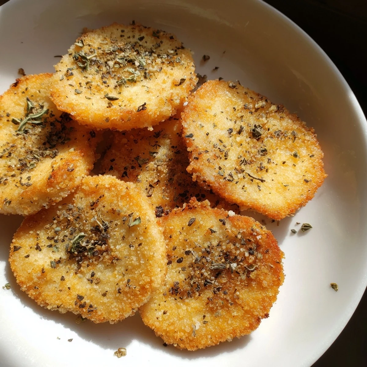 Golden and crispy Greek Saganaki cheese, ready to be served hot with fresh lemon wedges.