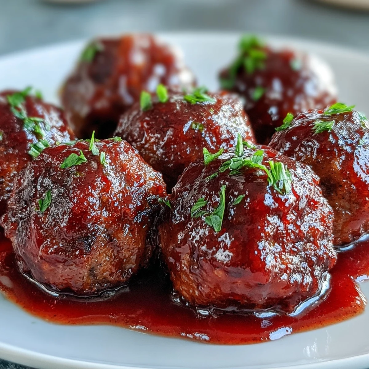 Grape Jelly and Chili Sauce Meatballs simmer until bubbling for a sweet and tangy bite.