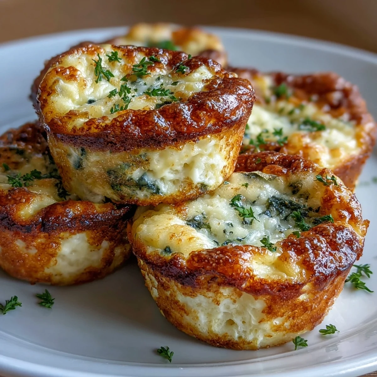 Easy Cottage Cheese Egg Bites with veggies and melted cheese, perfect for meal prep and healthy breakfasts on the go.