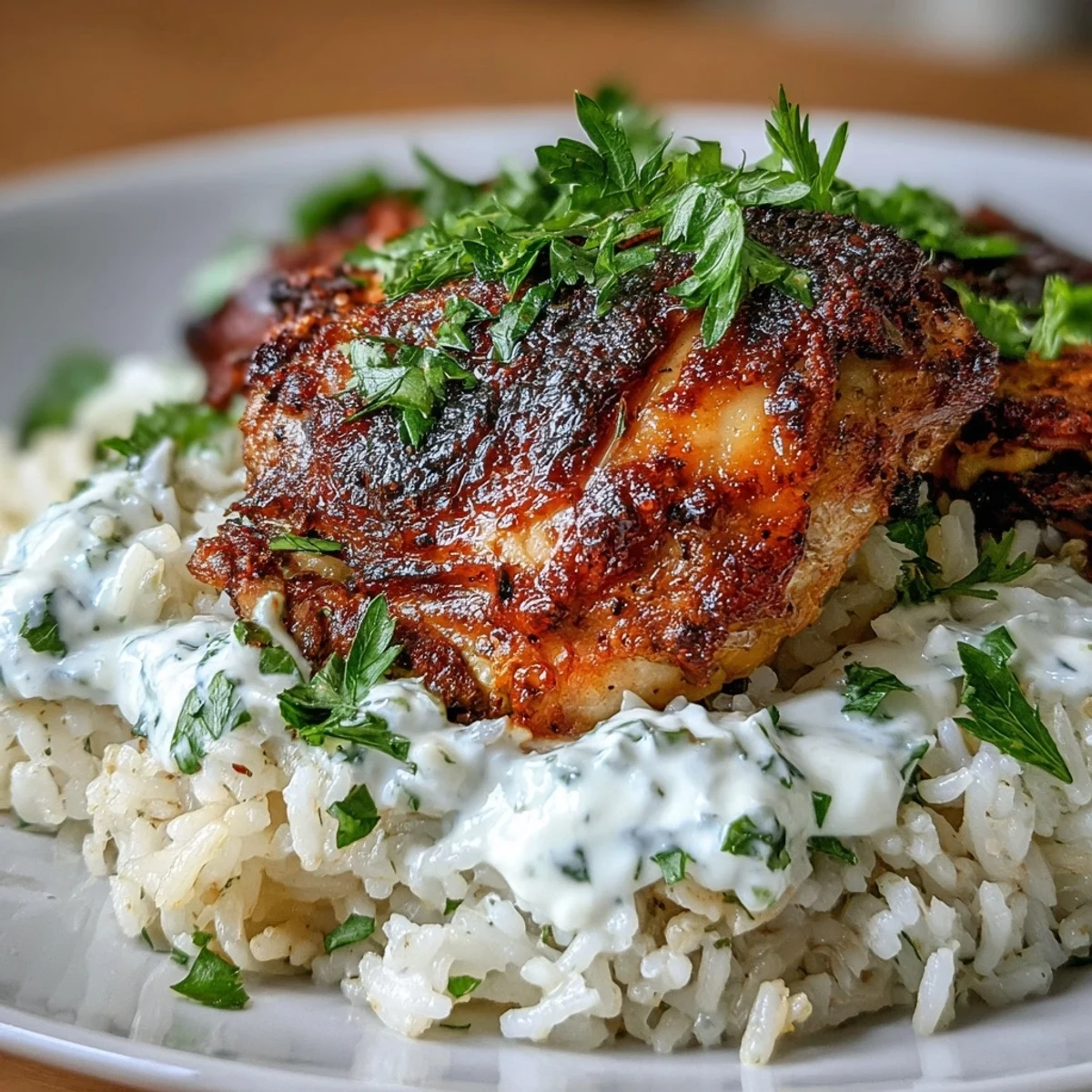 Flavorful one pot shawarma chicken and rice with golden seared chicken, sautéed onions, and aromatic spices, all simmered together for a comforting Middle Eastern meal.
