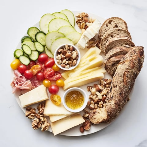 A tempting Planche Montagne Aventure Collation awaits, filled with French cheeses, cured meats, and fresh fruits.