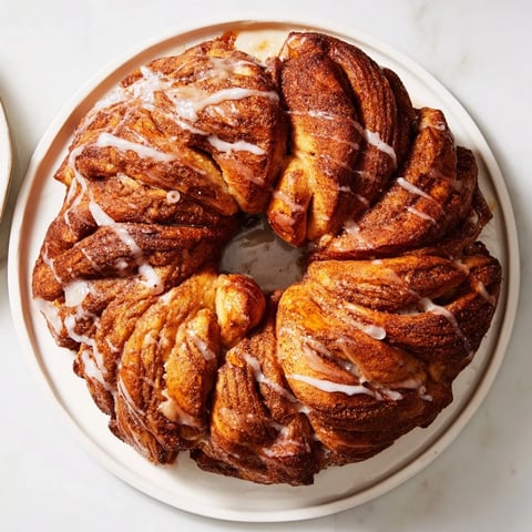 Golden-brown Cinnamon Swirl Christmas Tree Bread, swirled with cinnamon, perfect for holiday breakfasts.