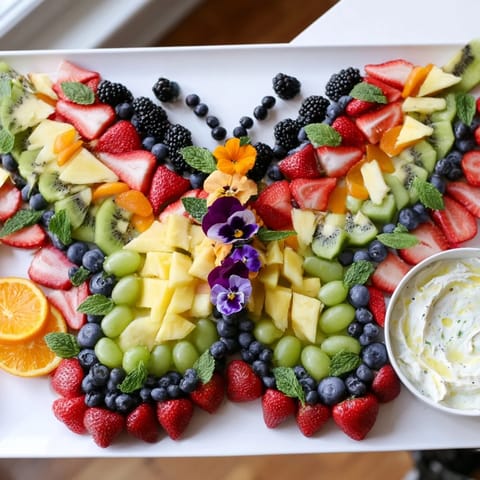 Butterfly Garden Fruit Board