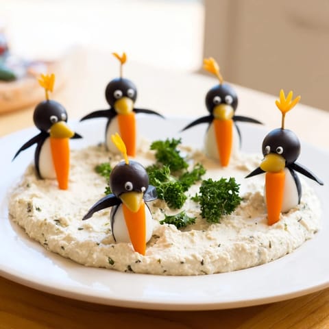 White Bean Dip Olive Penguins #78