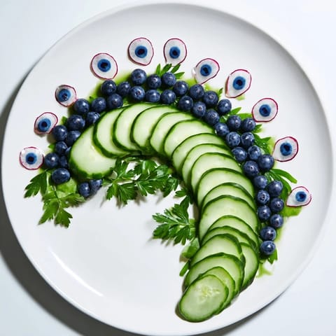 Peacock Tail Veggie Platter #105