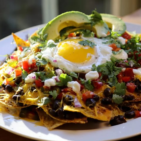 Egg-Topped Breakfast Nachos