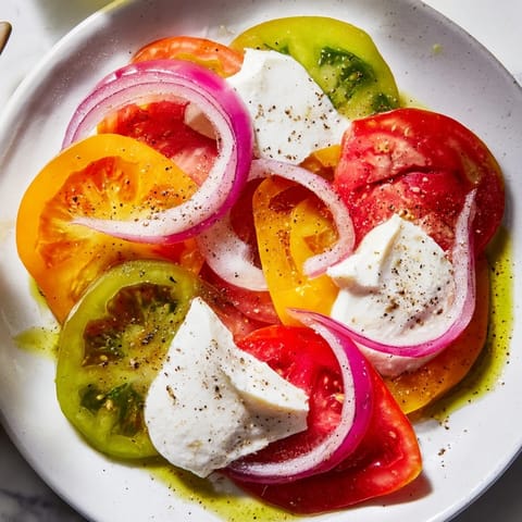 Summer Tomato Salad Basil Oil