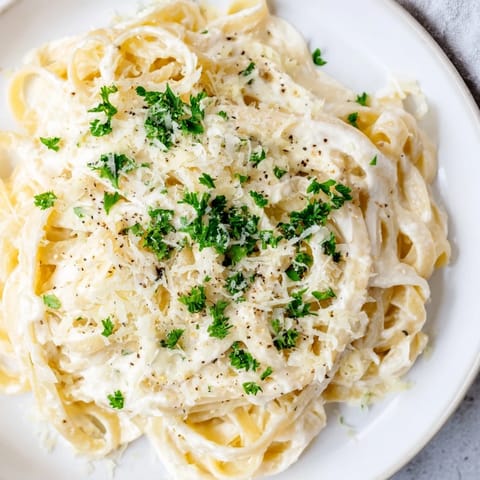 Cottage Cheese Alfredo Sauce