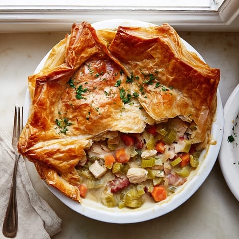 Chicken and Leek Pie with Bacon