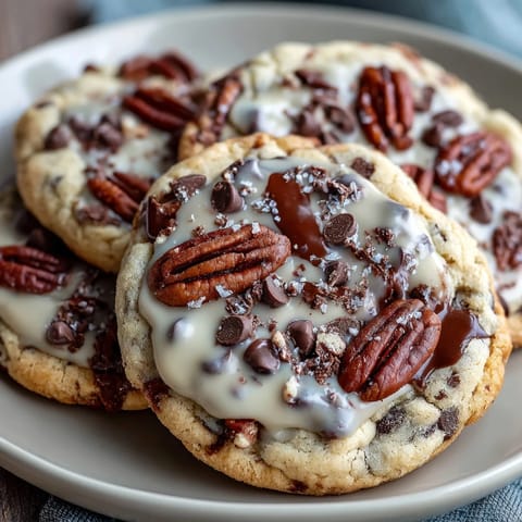 Soft and chewy Irish cream chocolate chip cookies with rich chocolate chips and a hint of Irish liqueur.