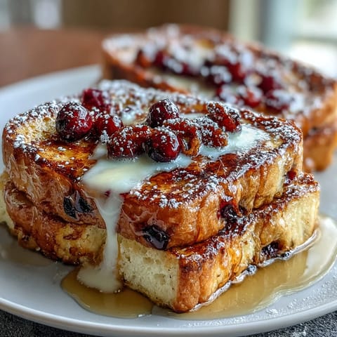 Fluffy blueberry pancake casserole baked golden brown, bursting with fresh berries and ready for maple syrup drizzle.