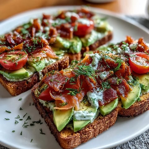 A colorful brunch board with avocado toast, smoked salmon, and fresh toppings arranged for sharing.