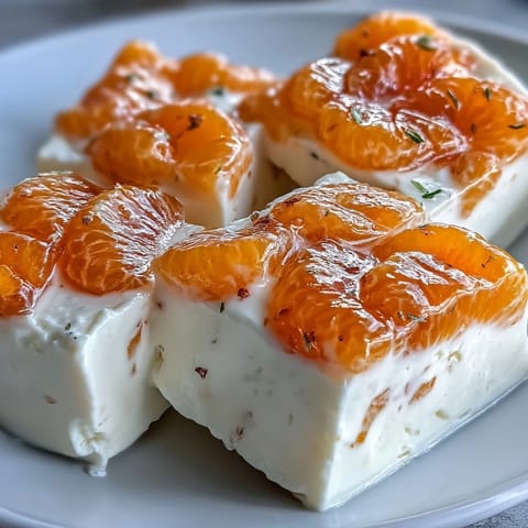 Creamy Mandarin Orange Creamsicle Jello Salad photographed with fluffy whipped topping.