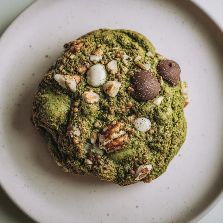 These homemade Matcha Gingerbread Cookie Dough Protein Bites are soft, chewy, and perfect for snacking.