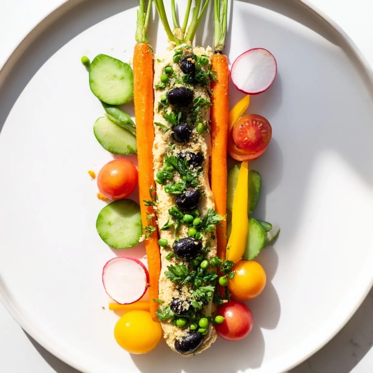 Delectable carrot patch veggie board: Fresh, crunchy vegetables artfully arranged for fun, healthy snacking.