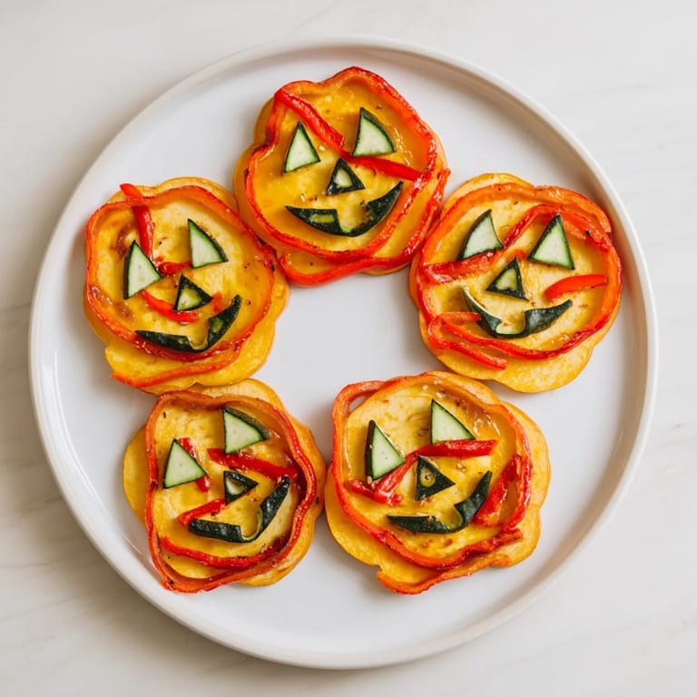 Vibrant Halloween Plate, a roasted Pumpkin Lantern featuring tender roasted vegetables, perfect for sharing.