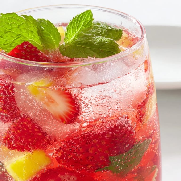 Bright, colorful fruit refresher drinks, perfect for summer: a cool and fruity take on a classic.