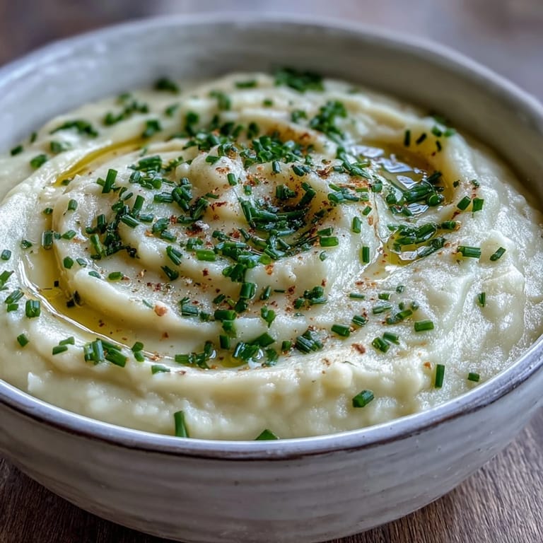 Potato Leek Soup blended smooth with Yukon Gold potatoes and leeks, ready to enjoy.