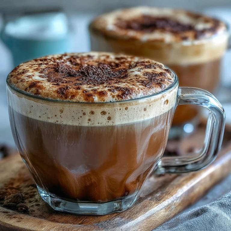 Barista-style hojicha cappuccino with toasted notes and velvety microfoam, ready to enjoy immediately.