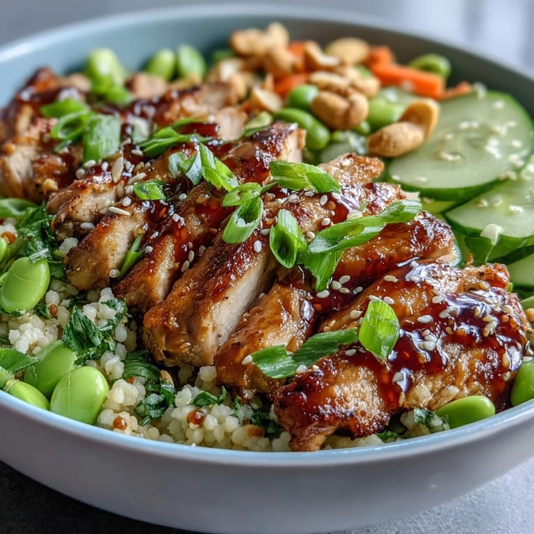 A close-up shows tender chicken and vibrant Mediterranean couscous with fresh herbs, green onions, and lime wedges, ready for a quick, healthy weeknight dinner.