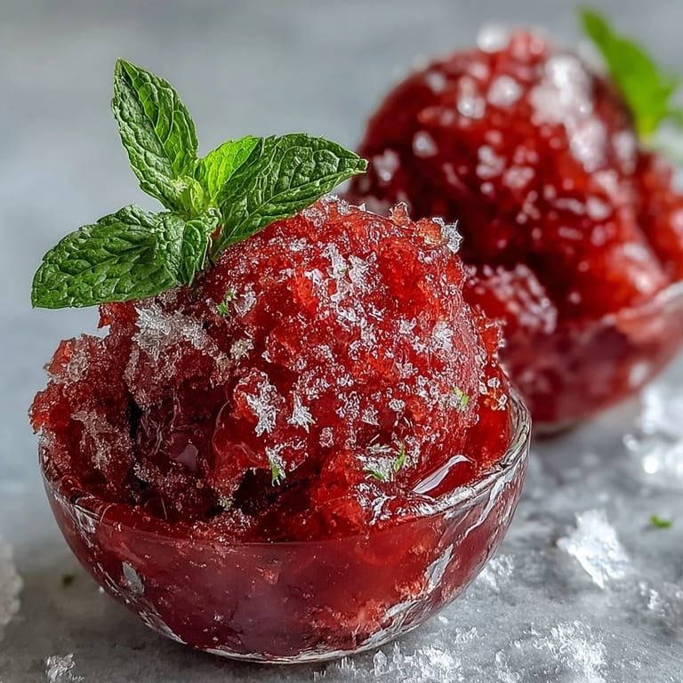 Creamy homemade sorbet featuring fresh strawberries, zesty lime, and a hint of rum, perfect for dessert or cocktail hour.