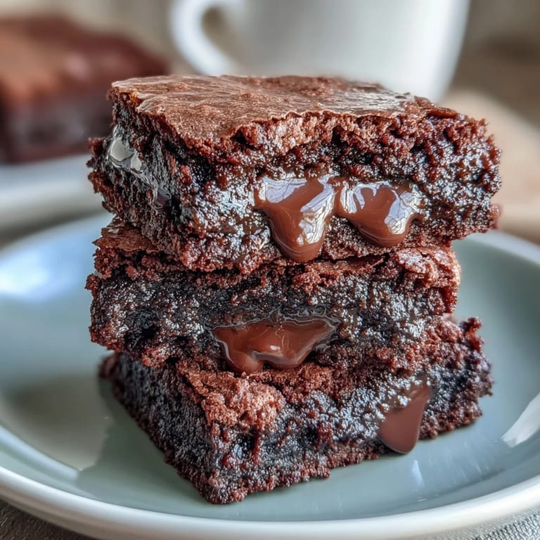 Fudgy sourdough brownies topped with chocolate chunks, perfect for chocolate lovers seeking a unique twist.