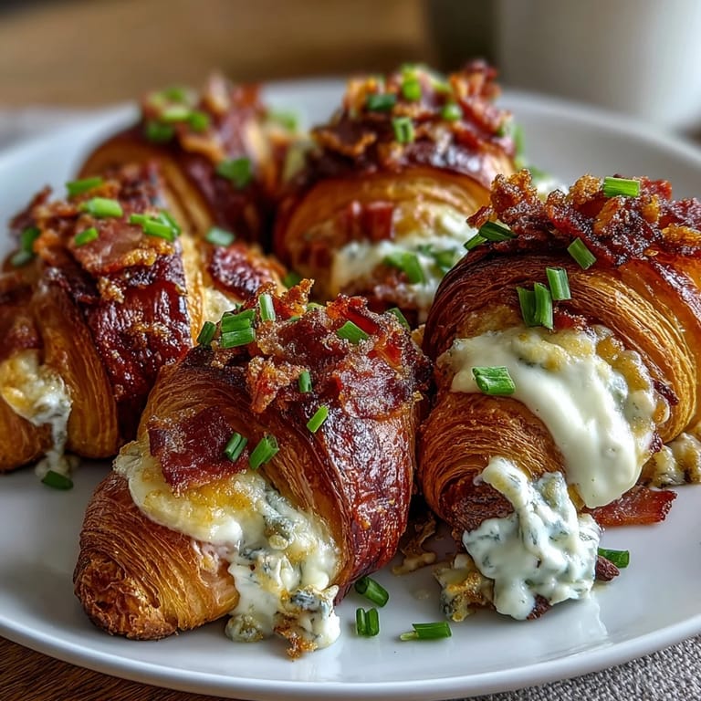 A hearty Ham & Swiss Croissant Bake featuring buttery croissants, smoky ham, and melty Swiss cheese, baked in a rich egg custard for an easy, crowd-pleasing meal.