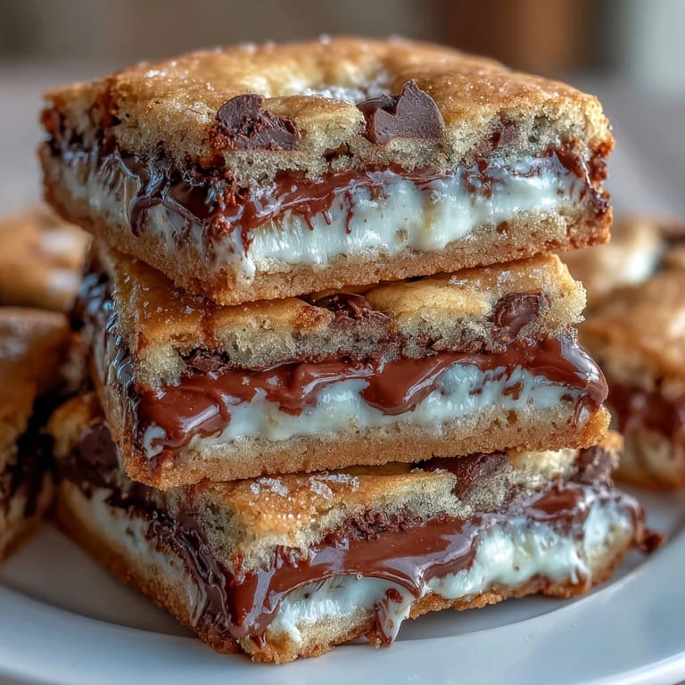 Indulgent cookie bars with clotted cream and creamy white chocolate, a delightful British-inspired treat.