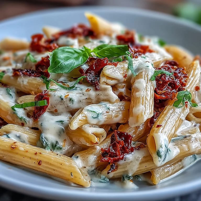 Velvety Marry Me Pasta with garlic, sun-dried tomatoes, and cream sauce, served hot with extra parmesan and basil.