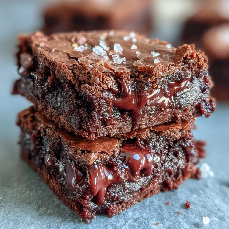 Homemade tahini chocolate brownies with marbled tahini and dark chocolate, offering a nutty twist on classic fudgy brownies.