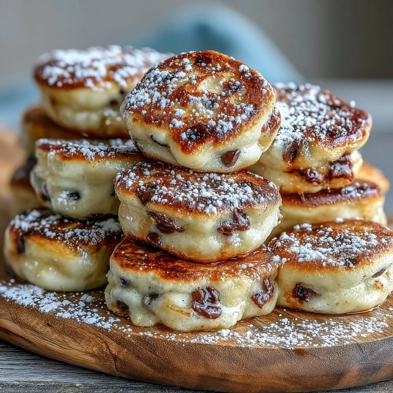Warm, bite-sized pumpkin pancake treats dusted with sweet powdered sugar.