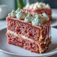 Elegant rosé velvet cake with a shimmering gold drip, perfect for showers.