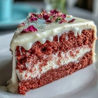 Elegant Bridal Shower Rosé Velvet Cake glistening with a luxurious gold drip.
